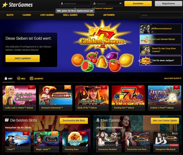 Online Casinos Wie Stargames