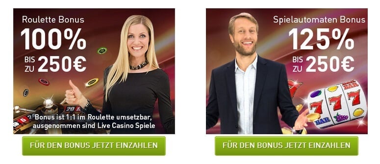 Roulette oder Spielautomaten Bonus